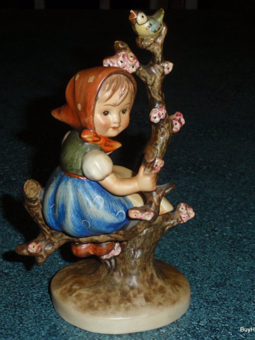 1950s " Apple Tree Girl" Goebel Hummel Figurine #141/1 TMK2 FULL BEE - Antique! - Picture 9 of 11